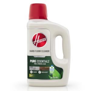 Hoover 64 oz Pure Essentials Hard Floor Cleaner Solution, for Sealed Hard Floors, Botanical Citrus Scent, Full Strength Cleaning Made From Plants, AH31465