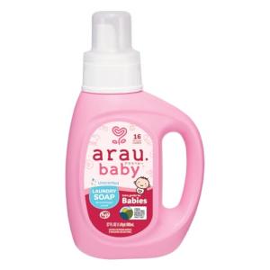 Arau Baby Laundry Soap, Unscented, Plant Based Formula, Safe for Sensitive Skin, Baby Laundry Detergent with No Artificial Fragrance or Additives, Gentle on Infant, Newborn and Baby Clothes, 27 Fl Oz