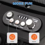 Qaba 24V 2 Seater Ride on Car, Electric Off-Road UTV Truck w/Parent Remote Control, Music, Lights, Ride on Toy for Kids Ages 3-8, Blue