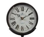 Lily's Home Antique Inspired Decorative Mantle Clock with Large Roman Numerals, Silent-Non-Ticking with Quartz Movement, Fits with Victorian or Antique Décor Theme, Black (11 3/4" Tall x 6 1/2" Wide)