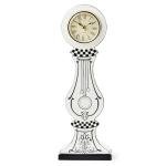 MACKENZIE-CHILDS Doodles Desk Clock, Decorative Tabletop Clock for Home or Office