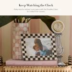 MACKENZIE-CHILDS Doodles Desk Clock, Decorative Tabletop Clock for Home or Office