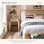 MACKENZIE-CHILDS Doodles Desk Clock, Decorative Tabletop Clock for Home or Office