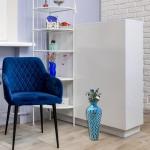 DecorShore Mosaic 20 Inch Decorative Tall Floor Vase, for Home Decor Geometric Pattern Metal Vase with Glass Mosaic- Blue and Turquoise Tessellation Pattern