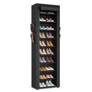VTRIN 10-Tier Tall Shoe Rack Organizer