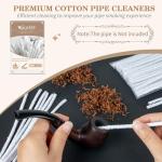 Scotte Pipe Cleaners Bendable Cotton Rod Smoking Pipe Cleaning Tool Great Tobacco Pipe Smoking Accessories-100 Pieces