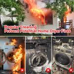 XANGNIER 3 Pack Dryer Vent Cleaner Kit,Flexible Dryer Lint Brush Vent Cleaner,Dryer Lint Trap Cleaning Tool,Laundry Room Essentials Lint Remover Accessories,Household Cleaning Tools