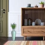 DecorShore 20” Mint Green Iron Mosaic Floor Vase – Tall, Handmade Decorative with Geometric Pattern for Centerpieces, Home Décor, Living Room, Bedroom, Tabletop