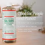 Dr. Bronner's - Sal Suds Biodegradable Cleaner (1 Gallon) - All-Purpose, Pine Cleaner for Floors, Laundry and Dishes, Concentrated, Cuts Grease and Dirt, Powerful Formula