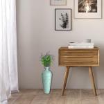 DecorShore 20” Mint Green Iron Mosaic Floor Vase – Tall, Handmade Decorative with Geometric Pattern for Centerpieces, Home Décor, Living Room, Bedroom, Tabletop