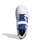 adidas Unisex-Kids Grand Court 2.0 Elastic Lace, White/Team Royal Blue/Black, 11