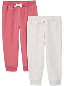 Simple Joys by Carter's Baby and Toddler Girls' 2-Pack Fleece Joggers
