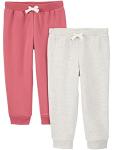 Simple Joys by Carter's Baby and Toddler Girls' 2-Pack Fleece Joggers