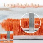 PureCozy Checkered Rug 8x10 for Living Room, Modern Rainbow Shag Rug Washable Non-Slip Large Area Rug Super Soft Indoor Fuzzy Carpet Fluffy Rugs for Bedroom Home Aesthetic Decor