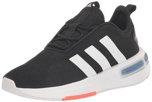 Adidas Unisex-Child Racer TR23, Black/White/Solar Red (Elastic Lace), 11K