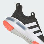 Adidas Unisex-Child Racer TR23, Black/White/Solar Red (Elastic Lace), 11K
