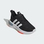Adidas Unisex-Child Racer TR23, Black/White/Solar Red (Elastic Lace), 11K