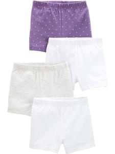 Simple Joys by Carter's Girls' 4-Pack Tumble Shorts