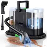 LABIGO Portable Carpet & Upholstery Cleaner, 18Kpa Carpet Cleaner Machine for Deep Stain Removal, Spot Cleaner for Pet Accidents, Area Rugs, Stairs, Car Seats & Couches, Includes Tools & Self-Cleaning