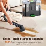 LABIGO Portable Carpet & Upholstery Cleaner, 18Kpa Carpet Cleaner Machine for Deep Stain Removal, Spot Cleaner for Pet Accidents, Area Rugs, Stairs, Car Seats & Couches, Includes Tools & Self-Cleaning