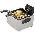 Presto 05466 Stainless Steel Dual Basket Pro Fry Immersion Element Deep Fryer