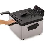 Presto 05466 Stainless Steel Dual Basket Pro Fry Immersion Element Deep Fryer