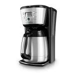 Black+Decker Thermal Coffee Maker, 12 Cup, Programmable, Digital Controls, Black And Silver, CM2036SC