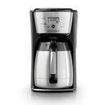 Black+Decker Thermal Coffee Maker, 12 Cup, Programmable, Digital Controls, Black And Silver, CM2036SC