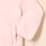 Amazon Essentials Girls' Sherpa Fleece Quarter-Zip Jacket, Light Pink, Small