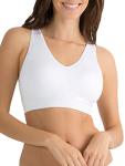 Fruit of the Loom womens Seamless Pullover With Built-in Cups bras, White, Small US
