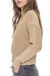Forever 21 Mineral Wash Mock Neck Sweater Taupe Medium