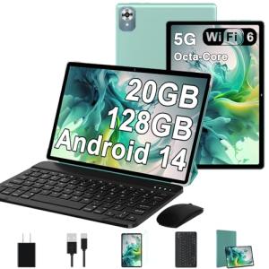 2025 Android 14 Tablet with Keyboard, 20GB RAM