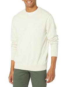 Amazon Essentials Men's V-Neck Pullover Sweater (Available in Big & Tall), Oatmeal Heather, XX-Large