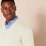 Amazon Essentials Men's V-Neck Pullover Sweater (Available in Big & Tall), Oatmeal Heather, XX-Large