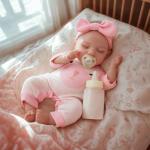 JIZHI Lifelike Reborn Baby Dolls - 12 Inch Realistic-Newborn Baby Dolls Girl Handmade Real Life Toddler Dolls with Clothes for Kids Age 3+
