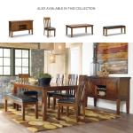 Signature Design by Ashley Ralene Vintage Casual Dining Room Buffet Cabinet with Wine Rack, Storage Cubby, 2 Cabinets, Drawer, Wood, 56" Wide, Medium Brown