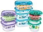 Glad GladWare Matchware Food Storage Containers, Value Pack - BPA Free Containers and Lids in a Variety of Sizes to Hold and Store Food - With Glad Lock Tight Seal, 20 Count