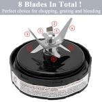SS-Series Blade Replacement Part for Ninja Foodi Power Blender SS101 SS101TGT SS150 SS151 SS351 SS400 SS401 Nutri Ninja Food Processor CO101B CO351B CO401B (7-Fins)