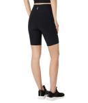 Skechers Go Walk Rib High Waisted 8 inch Bike Short, Bold Black, Large