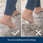 Veken Rug Gripper Pad for Hardwood Floors, Thick Cushion Non Slip Rug Pads for Area Rugs, Rug Grippers for Tile Floors, Under Carpet Anti Skid Mat, Keep Your Rugs Safe and in Place, 2x3 Ft