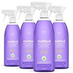 Method All-Purpose Cleaner Spray, French Lavender, Perfect for Most Counters, Tiles and More, 28 Fl Oz, (Pack of 4)