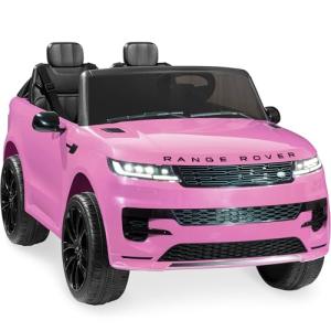 Best Choice Products Kids 24V 2-Seater Licensed Range Rover Sport Electric Ride On Car Truck w/ 132lb Weight Capacity, Parental Remote Control - Pink