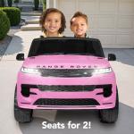 Best Choice Products Kids 24V 2-Seater Licensed Range Rover Sport Electric Ride On Car Truck w/ 132lb Weight Capacity, Parental Remote Control - Pink