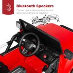 Best Choice Products Kids 12V Ride On Truck, Battery Powered Toy Car w/Spring Suspension, Remote Control, 3 Speeds, LED Lights, Bluetooth - Red