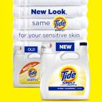 Tide Simply Liquid Laundry Detergent, Free & Sensitive Scent, 89 Loads, 117 fl oz
