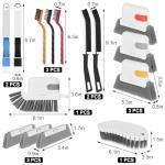 15 Pcs Window Groove Cleaning Brush Tool, Door Window Track Cleaner Groove Gap Cleaning Tools Crevice Cleaning Brush Gap Scrub Brush for Shutter Sliding Door Keyboard Tile Lines Sill Car Vents