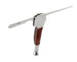 3 in 1 Stainless Steel and Rosewood Tobacco/smoking Pipe Scraper Nozzle Cleaner Tamper Tool Set