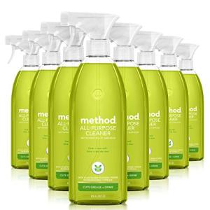 Method All Purpose Cleaner, Lime + Sea Salt, 28 Fl Oz (Pack of 8), Eco-Friendly Multi-Surface Cleaning Spray