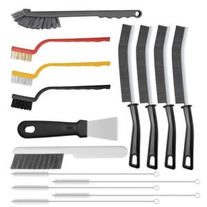 15pcs Crevice Cleaning Brush, Hard Bristle Scrub Brushes Tools, Multifunctional Grout Brush for Home, Bathroom, Ktichen, Window and Corners