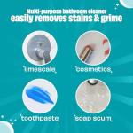 Scrubbing Bubbles Easy Clean Foaming Multipurpose Bleach-Free Bathroom Cleaner, Fast-Acting Foam Cleans Limescale, Dirt and Grime on Showers, Sinks, Toilets, Tiles, Counters, & More, 32oz Spray